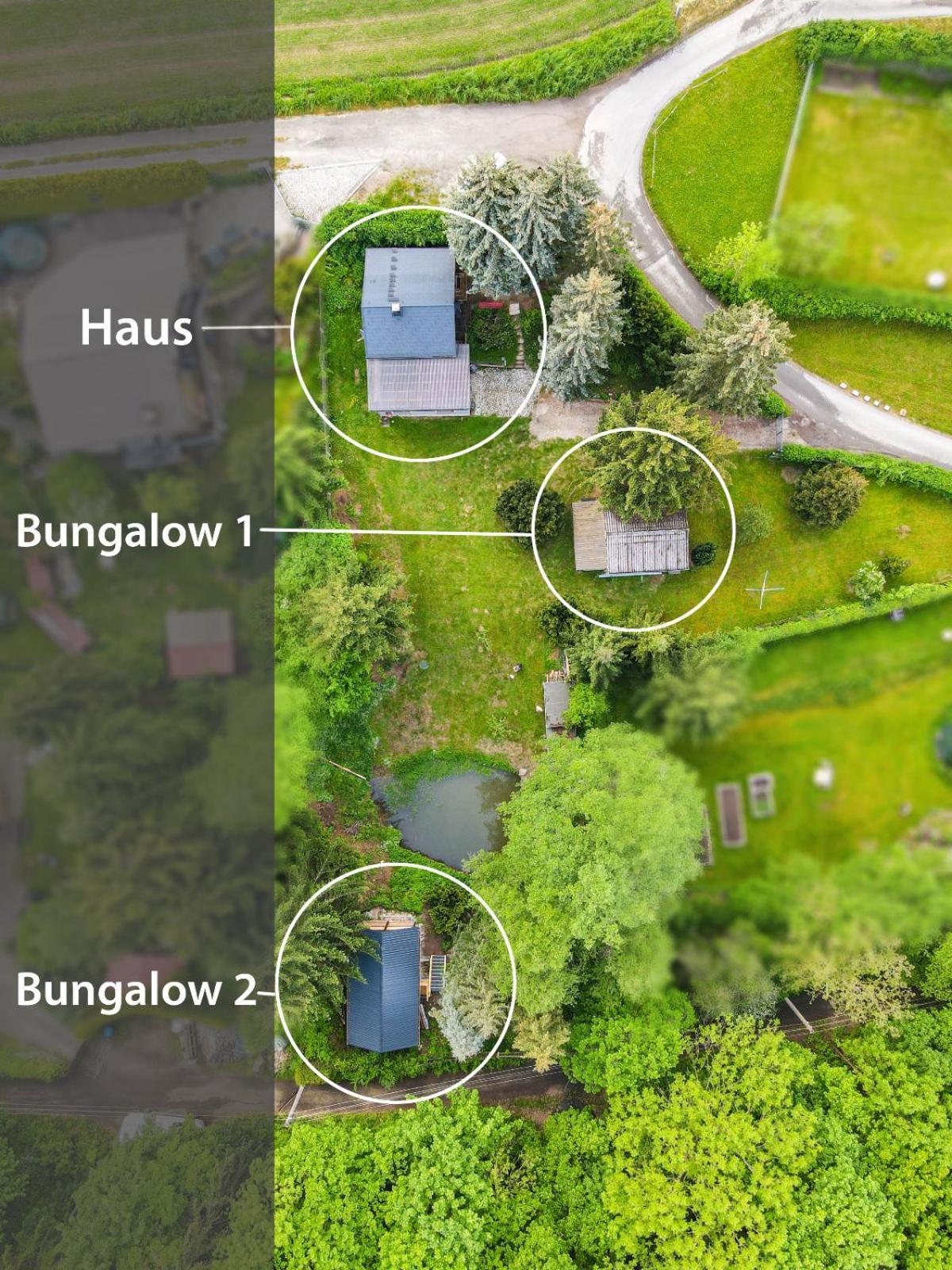 Waldfrieden Bungalow Garnsdorf Kültér fotó